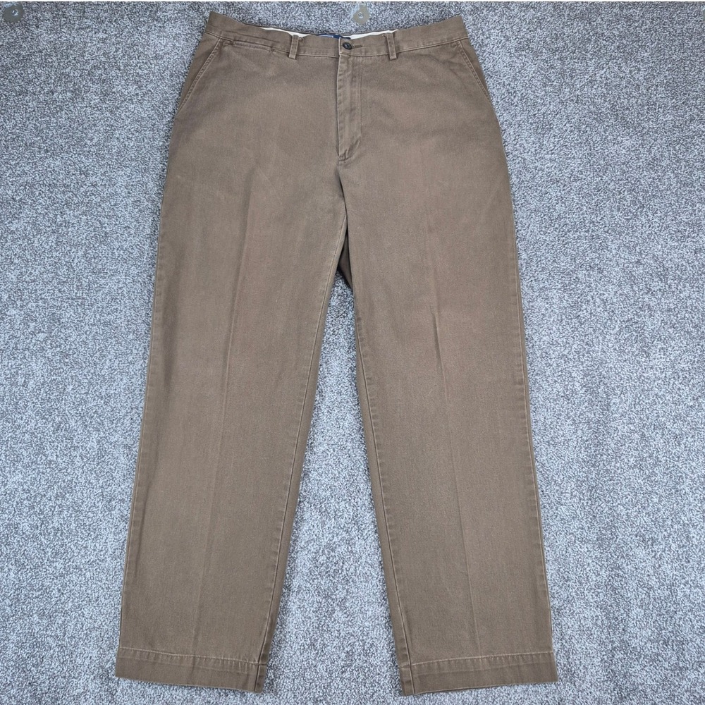 Polo Ralph Lauren Chino Pants Mens 34x30 Brown Straight Leg Cotton Twill Classic